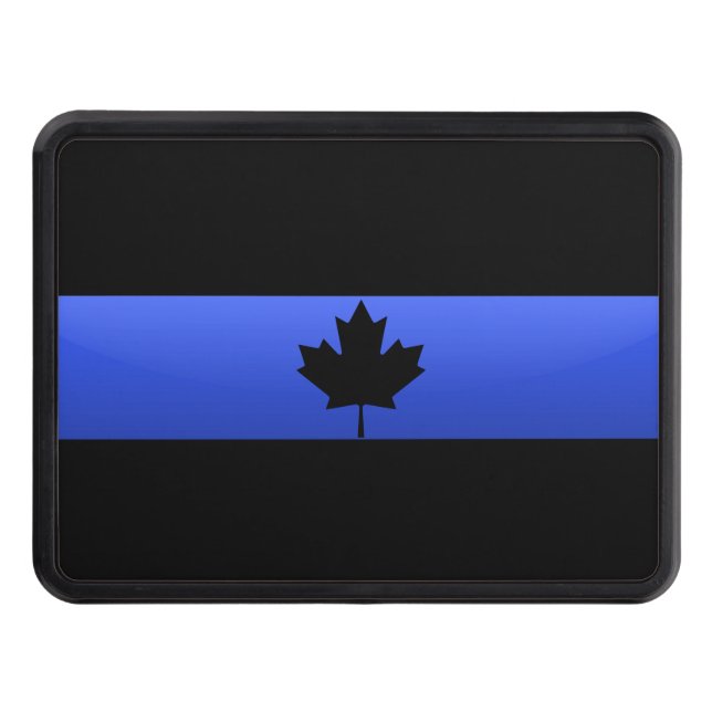 Cache Pour Crochet De Remorquage Canadian Thin Blue Line Hitch Cover (Devant)
