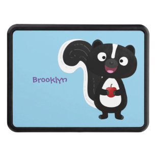 Cache Pour Crochet De Remorquage Caricature de skunk jote happy