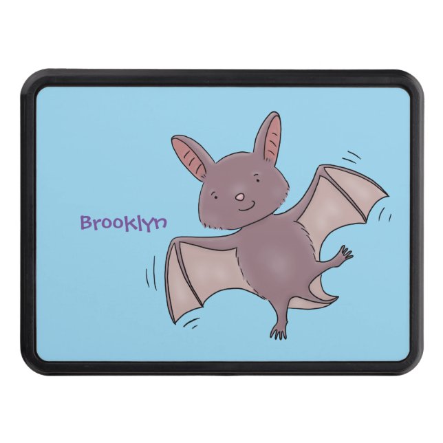Cache Pour Crochet De Remorquage Caricature de vol de chauve-souris (Devant)