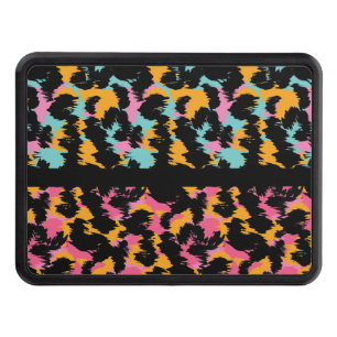 Cache Pour Crochet De Remorquage Cheetah Poster de animal rose Turquoise deux tons