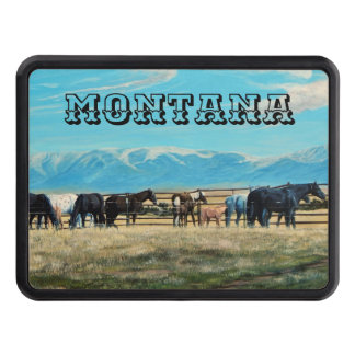 Cache Pour Crochet De Remorquage Chevaux du Montana, rassemblement de ressort,