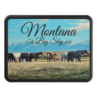 Cache Pour Crochet De Remorquage Chevaux du Montana, rassemblement de ressort,