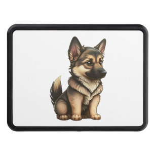 Cache Pour Crochet De Remorquage Chibi German Shepherd