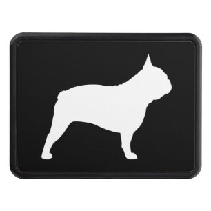 Cache Pour Crochet De Remorquage Chien de la silhouette   Frenchie de bouledogue