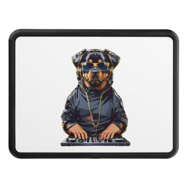 Cache Pour Crochet De Remorquage Chien Kimono Rottweiler (Devant)