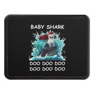 Cache Pour Crochet De Remorquage Chiffre de taureau français   Baby Shark Doo Doo D