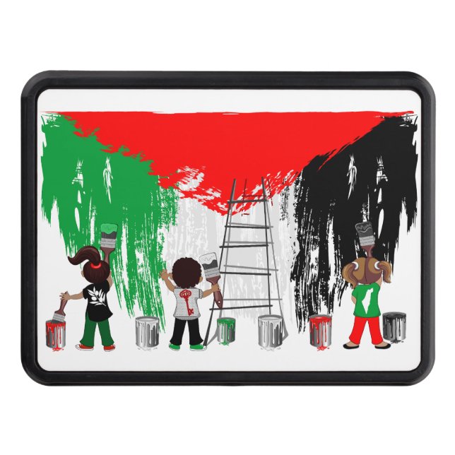 Cache Pour Crochet De Remorquage Children of Gaza Painting Palestine Flag  (Devant)