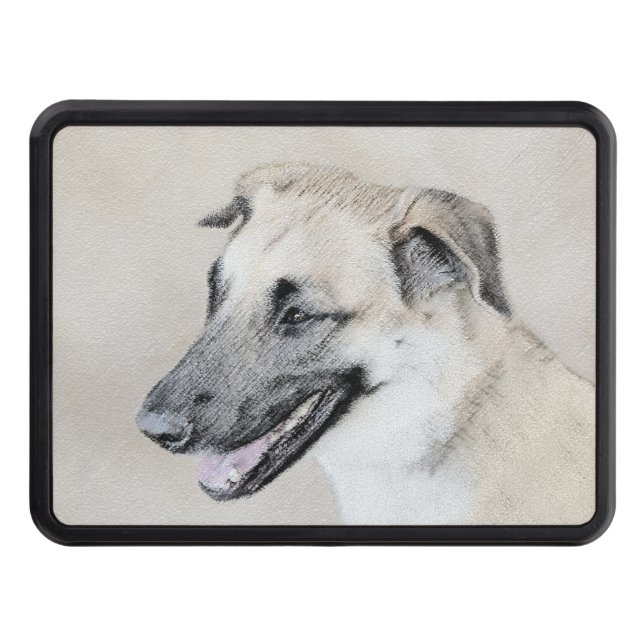 Cache Pour Crochet De Remorquage Chinook (oreilles d'hélicoptère) Peinture - Chien  (Devant)