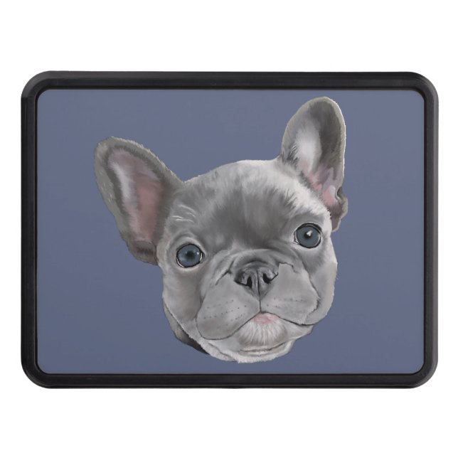 Cache Pour Crochet De Remorquage Chiot de bouledogue français (Devant)