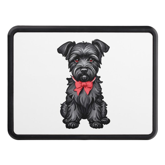 Cache Pour Crochet De Remorquage Chiot de Schnauzer miniature (Devant)