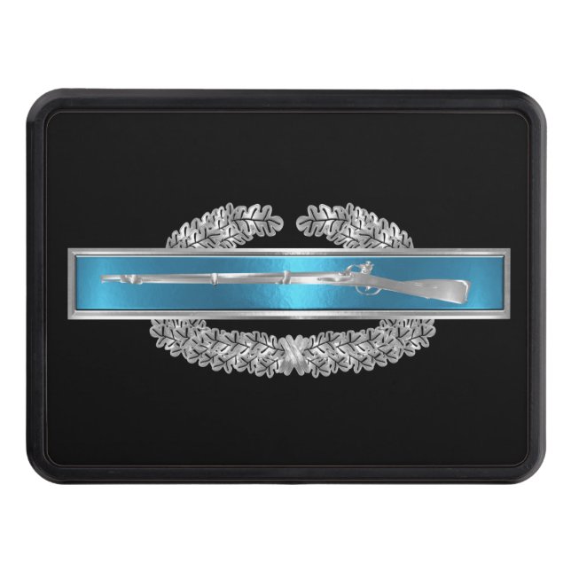 Cache Pour Crochet De Remorquage CIB - Insigne d'infanterie de combat Hitch Cover (Devant)