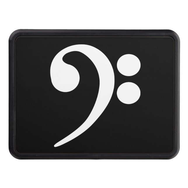 Cache Pour Crochet De Remorquage Clé de basse blanche (Devant)