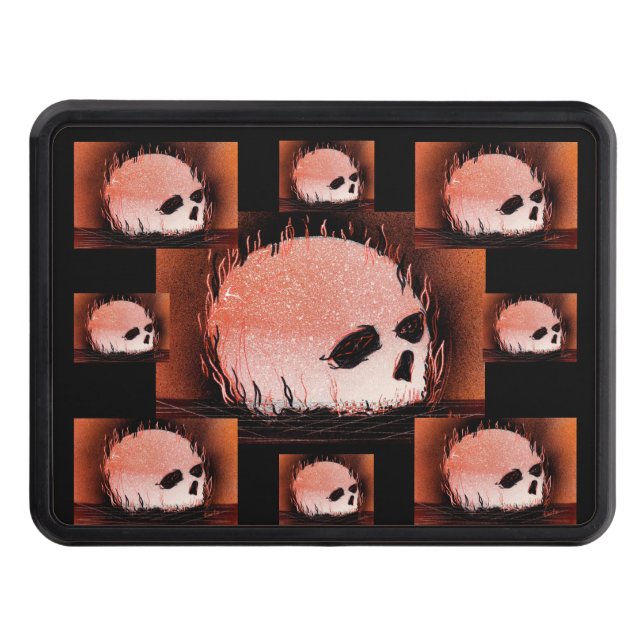 Cache Pour Crochet De Remorquage Collage du crâne (Devant)