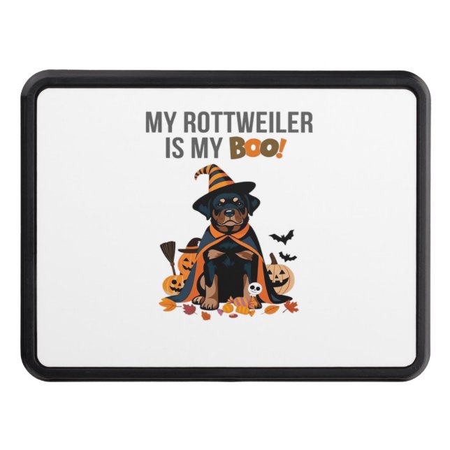 Cache Pour Crochet De Remorquage Costume d'Halloween Rottweiler Mon Rottweiler est  (Devant)