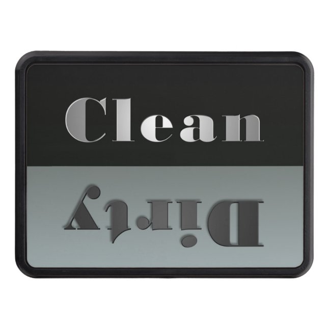 Cache Pour Crochet De Remorquage Couverture de hachage propre et sale (Devant)