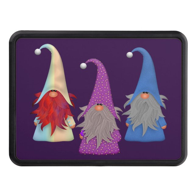 Cache Pour Crochet De Remorquage Couverture trio Gnomes (Devant)