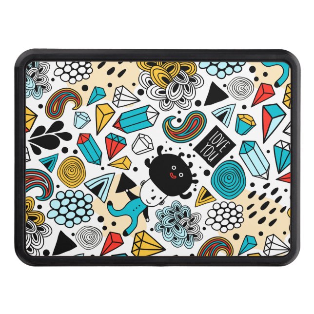 Cache Pour Crochet De Remorquage Crazy head (Devant)