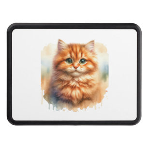 Cache Pour Crochet De Remorquage Cute Ginger Tabby Chat T-shirt classique