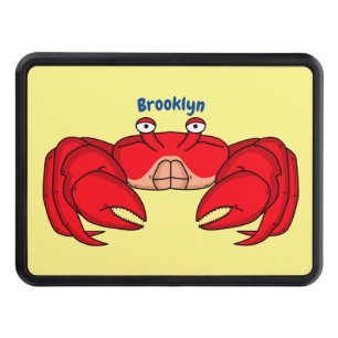 Cache Pour Crochet De Remorquage Cute red crab cartoon