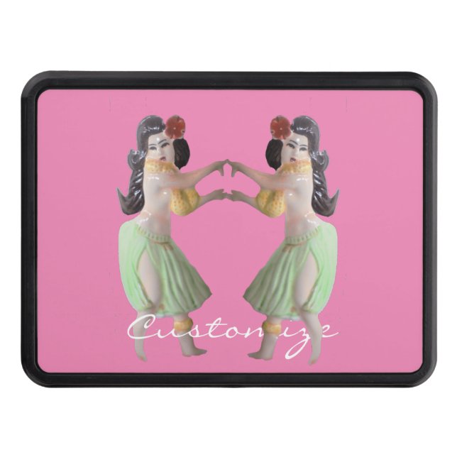 Cache Pour Crochet De Remorquage Danseuses hawaïennes Hula Thunder_Cove (Devant)