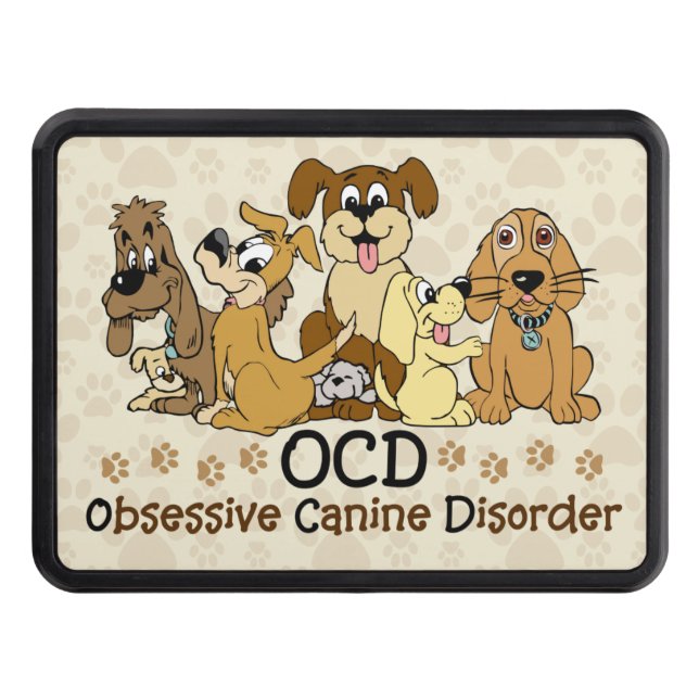 Cache Pour Crochet De Remorquage Désordre canin obsédant d'OCD (Devant)