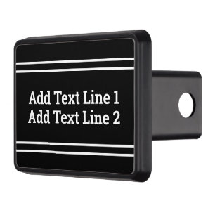 Cache Pour Crochet De Remorquage DO-IT-YOURSELF texte blanc en noir