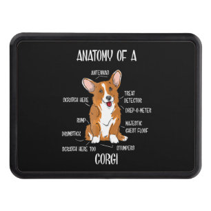 Cache Pour Crochet De Remorquage Dog Anatomy , Cute Welsh Corgi Cadeau De Biologie 