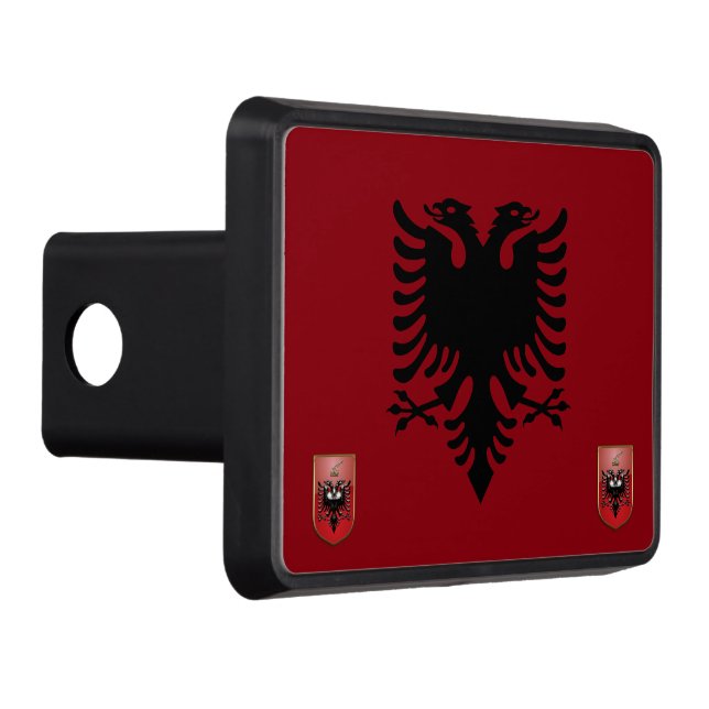 Cache Pour Crochet De Remorquage Drapeau albanais (Droite)