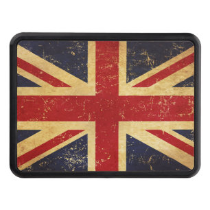 Cache Pour Crochet De Remorquage Drapeau britannique Vintage Hitch Cover