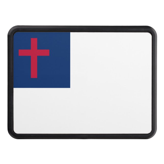 Cache Pour Crochet De Remorquage Drapeau chrétien Hitch Cover (Devant)