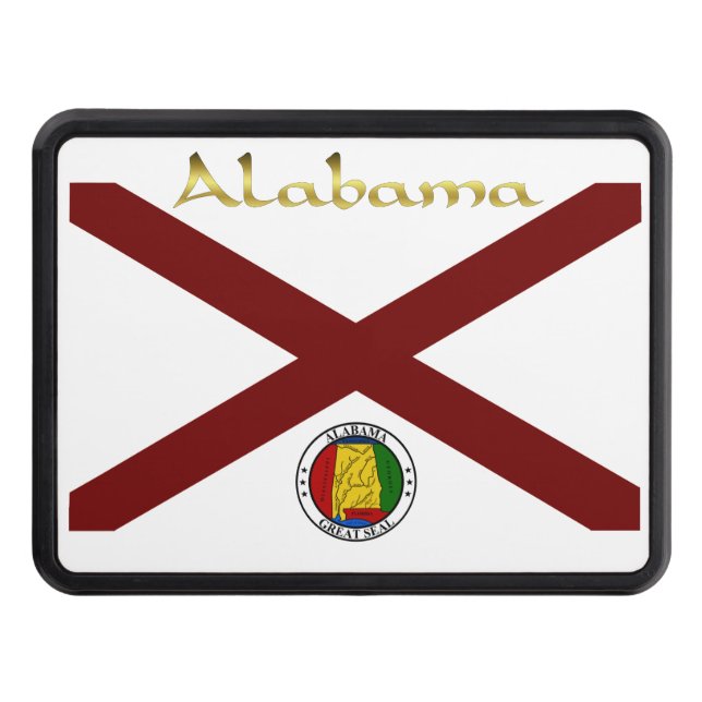 Cache Pour Crochet De Remorquage Drapeau de l'Alabama (Devant)