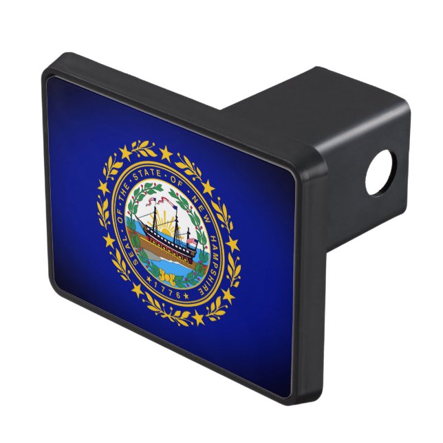 Cache Pour Crochet De Remorquage drapeau de l'État du New Hampshire (haut Droit)