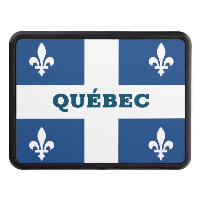 Cache Pour Crochet De Remorquage Drapeau de Québec, Canada (Devant)