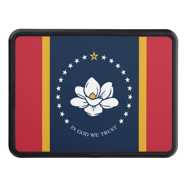 Cache Pour Crochet De Remorquage Drapeau du Mississippi (Devant)