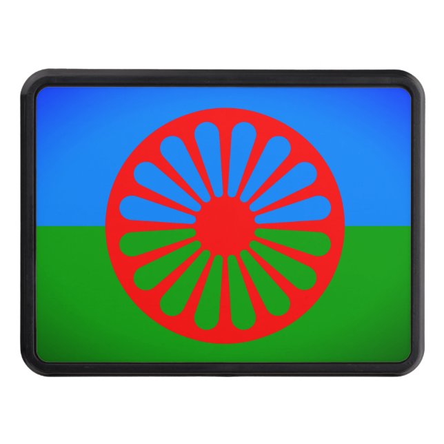 Cache Pour Crochet De Remorquage Drapeau du peuple rom (Devant)