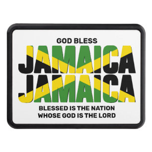 Cache Pour Crochet De Remorquage Drapeau élégant DIEU BLESS JAMAICA JAMAICA