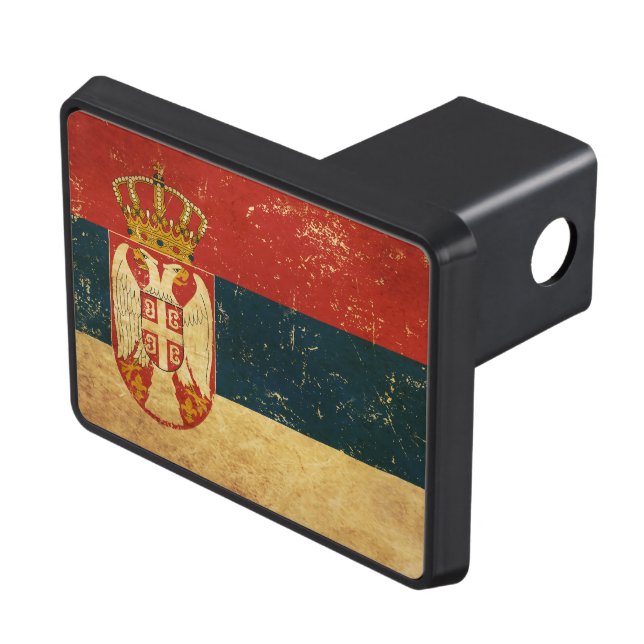 Cache Pour Crochet De Remorquage Drapeau serbe (haut Droit)