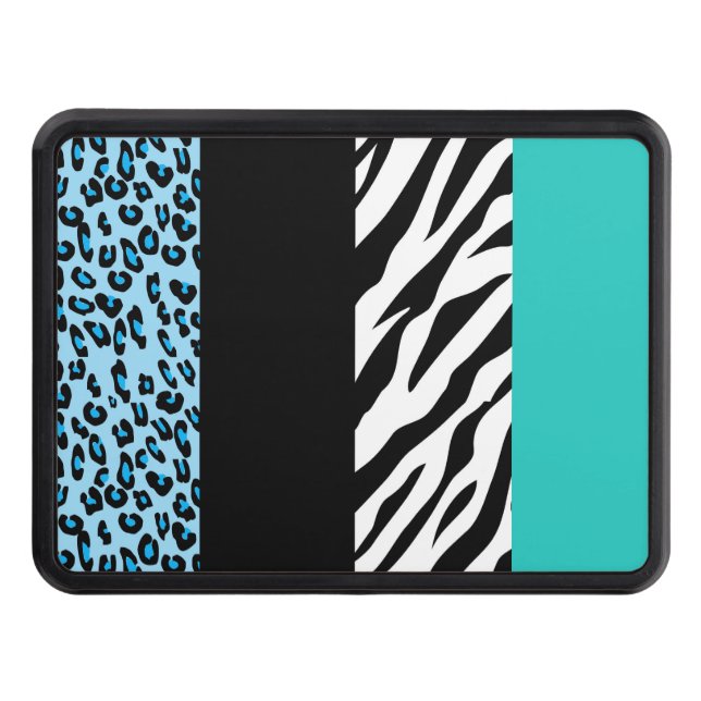 Cache Pour Crochet De Remorquage Empreinte de léopard, Zebra Print, Poster de anima (Devant)