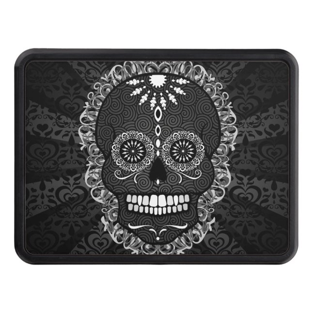 Cache Pour Crochet De Remorquage Feliz Muertos - attelage de remorque de fête de (Devant)