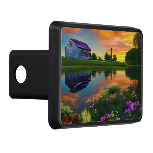 Cache Pour Crochet De Remorquage Ferme Purple Roof Pond à Sunrise (Droite)