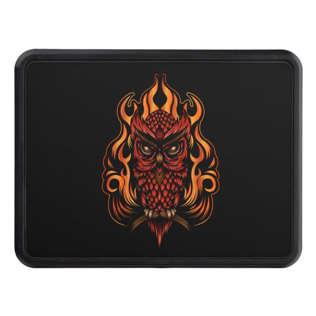 Cache Pour Crochet De Remorquage Fire owl (Devant)