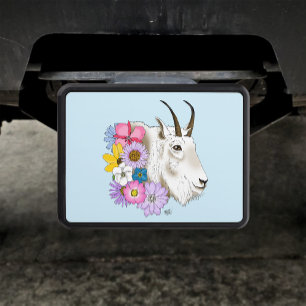 Cache Pour Crochet De Remorquage Fleurs de chèvre de montagne