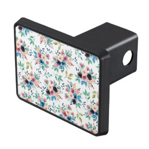 Cache Pour Crochet De Remorquage Fleurs de printemps colorées motif
