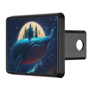 Cache Pour Crochet De Remorquage Flying Humpback Baleine Lune Mer Lumière Forêts St