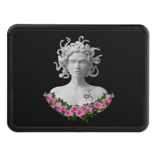 Cache Pour Crochet De Remorquage Fuchsia Floral Medusa Gorgon Mythologie grecque