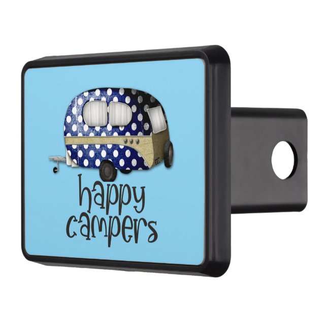 Cache Pour Crochet De Remorquage Fun Happy Campers mot art (Gauche)