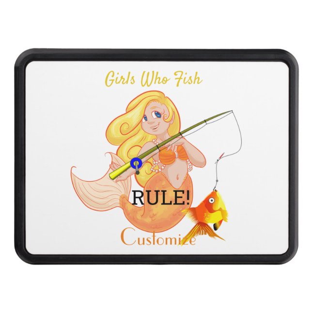 Cache Pour Crochet De Remorquage Funny Pêche Fille Sirène Thunder_Cove (Devant)