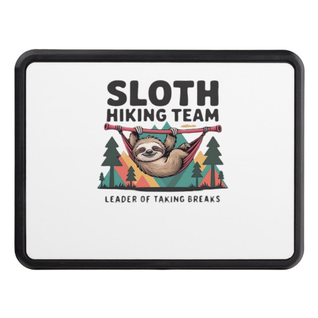 Cache Pour Crochet De Remorquage Funny Sloth Hiking - This funny sloth hiking gift  (Devant)