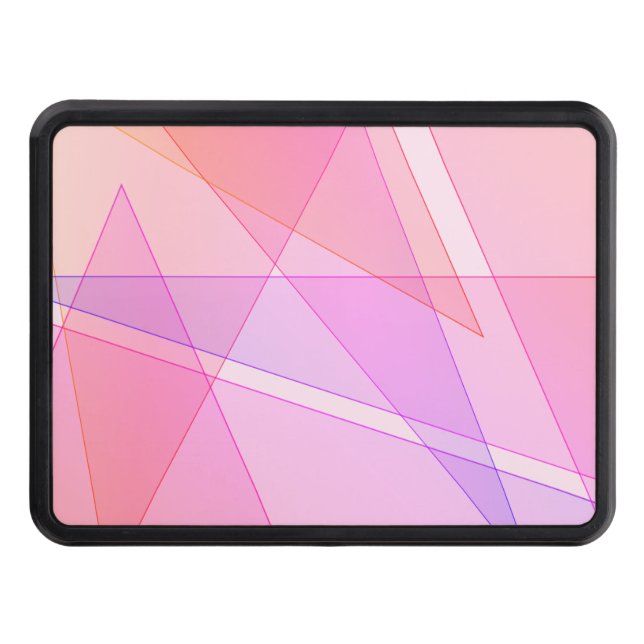 Cache Pour Crochet De Remorquage Géométrique rose (Devant)