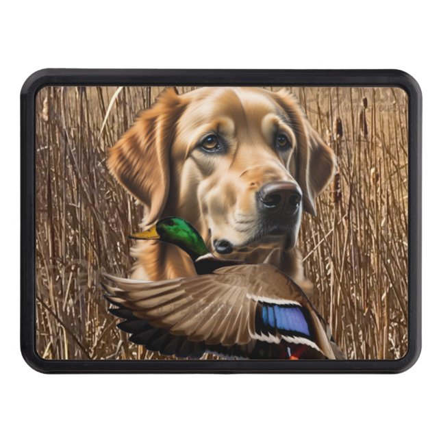 Cache Pour Crochet De Remorquage Golden Retriever et Flying Mallard (Devant)